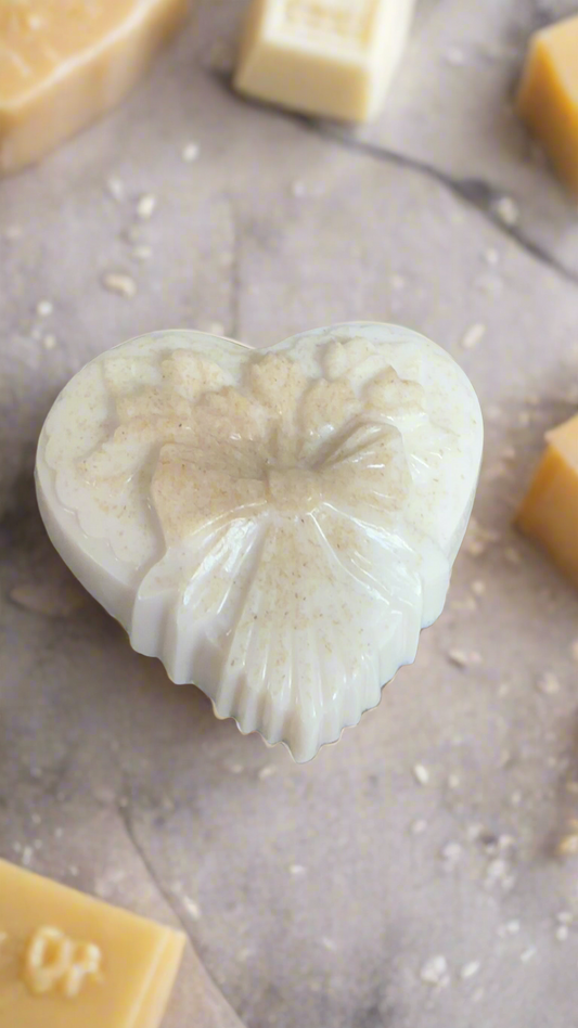 Boutique Heart Oatmeal Milk & Honey Soap Bar